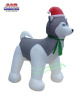 Siberian Husky Holiday Inflatable